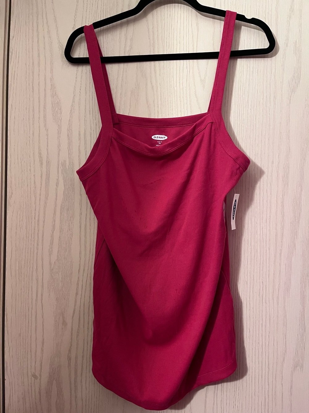 Old Navy Magenta Square-Neck Tank Top
